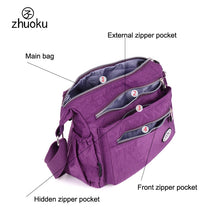 Load image into Gallery viewer, Women Messenger Bags Mini Ladies Nylon Handbags Shoulder Bag For Women Tote Handbag Bolsas Feminina Crossbody Bags