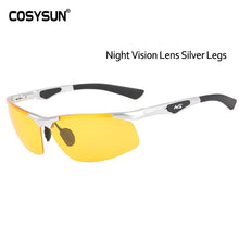 Load image into Gallery viewer, Night Vision Driving Glasses Men night driver Goggle men Sunglasses for Night vision Lens Aluminium Alloy Night sunglasses men