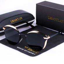 Load image into Gallery viewer, LMAOCLAN Women Polarized Sunglasses Luxury Fashion Cat Eye Ladies Vintage Brand Designer Female Sun Glasses Oculos Gafas