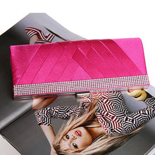 Load image into Gallery viewer, Women Day Clutch Ladies Purse Chain Handbags Women Evening Bag Purple Bride Wedding Party Hand Bags Clutches bolsas mujer XA187C