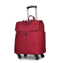 Load image into Gallery viewer, Brand Women carry on Luggage bag Cabin travel Trolley Bags on wheels rolling luggage bag for women Trolley Suitcase wheeled Bag