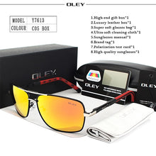 Load image into Gallery viewer, OLEY Brand Men's Polarized Sunglasses women Sun Glasses Driving Goggles Oculos Support logo customization Y8724