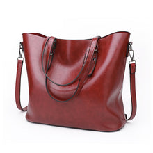 Load image into Gallery viewer, Luxury Designer Women Shoulder Bags Leather Large Capacity Oil Leather Handbags Crossbody Bag For Women Handbag Bolsas Feminina