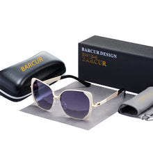 Load image into Gallery viewer, BARCUR Brand Designer Fashion Lady Polarized Sunglasses Women UV400 Gradient Lens Driving Sun Glasses With Original Case