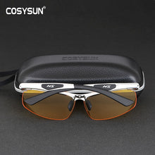 Load image into Gallery viewer, Night Vision Driving Glasses Men night driver Goggle men Sunglasses for Night vision Lens Aluminium Alloy Night sunglasses men