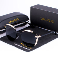 Load image into Gallery viewer, LMAOCLAN Women Polarized Sunglasses Luxury Fashion Cat Eye Ladies Vintage Brand Designer Female Sun Glasses Oculos Gafas