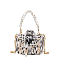 Load image into Gallery viewer, Designer Women Messenger Bags Dot Mini Jacket Bag Lady Shoulder Bag Pearl Handle Chain Crossbody Bags Sac A Main Femme De Marque