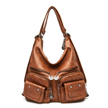 Load image into Gallery viewer, Large Backpack Multifunction Women Backpacks Leather School Bags For Teenage Girls Shoulder Bag Ladies Travel Backpack mochilas