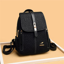 Load image into Gallery viewer, Women Fashion PU Leather Backpack Female Teenager Large Capacity School Bag Lady Travel Shopping Rucksack Student Class Bagpack