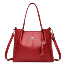 Load image into Gallery viewer, Elegant Women Cowhide Handbag Luxury Designer Shoulder Crossbody Genuine Leather Bag Bridal Red Messenger Sac Fashion Lady Bolsa