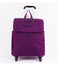 Load image into Gallery viewer, Brand Women carry on Luggage bag Cabin travel Trolley Bags on wheels rolling luggage bag for women Trolley Suitcase wheeled Bag