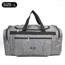 Load image into Gallery viewer, Large travel bags 70cm sport Duffle Bags Female Overnight Carry on Luggage bags men Waterproof Oxford Weekend bags sac de Sport