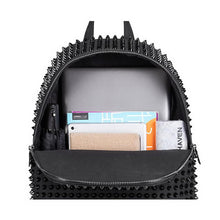Load image into Gallery viewer, Fashion Female Women Backpacks Rivet Black Soft Washed Leather Bag Schoolbags For Girls Punk School Bag Teenager