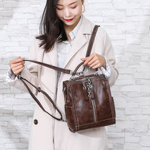 Load image into Gallery viewer, Small Backpack Multifunction Women Backpacks Vintage Leather School Bags For Girls Shoulder Bag Ladies Travel Backpack mochilas