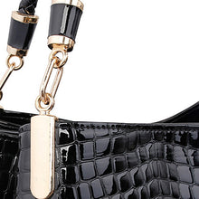 Load image into Gallery viewer, 2Pcs Women luxury Handbag Zip Shoulder Bags For Women 2023 Soft Crocodile Pattern Leather Portable Shopping Totes bolso mujer