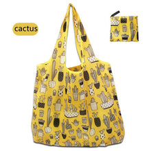 Load image into Gallery viewer, Nonwoven Reusable Shopping Bags Women Foldable Tote Bag Folding Large Capacity Handbags Portable Cloth Eco Grocery Bag