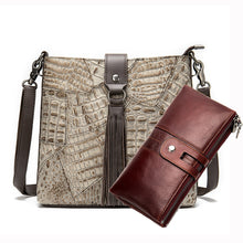 Load image into Gallery viewer, WESTAL Women's Shoulder Bags for Women Genuine Leather Designer Bag 2021 Women Purses and Handbags Messenger Crossbody Bags Sets