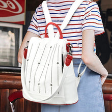 Load image into Gallery viewer, Fashion Rivet Leather Bags For Women 2020 High Capacity Anti-theft Backpacks For Girls Multifunction Casual Bagpack Sac A Dos