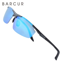 Load image into Gallery viewer, BARCUR Aluminum Magnesium Sports Polarized Sunglasses Men Mirror Sun Glasses Male oculos