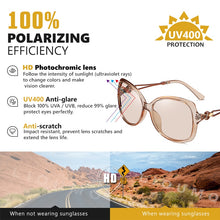 Load image into Gallery viewer, LIOUMO Fashion Oversized Sunglasses Women 2020 Chameleon Sun Glasses Female Polarized Photochromic Eyewear UV400 zonnebril dames