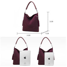 Load image into Gallery viewer, Soft Leather Luxury Designer Handbags Women Bags Fashion Diamond Design Crossbody Bag High Capacity Tote Bags for Women 2020
