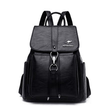 Load image into Gallery viewer, High Quality Leather Backpack Women pu Leather Travel Backpack School Bags for Teenager Girl Sac Ladies Shoulder Bags Mochila