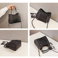 Load image into Gallery viewer, ANNRMYRS Rock Rivet Shoulder Bag Female Small Bags For Women Handbags Punk Handbag Leather Women Messenger Bags Purses