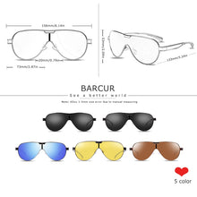 Load image into Gallery viewer, BARCUR Driving Polarized Sunglasses Men Brand Designer Sun Glasses For Men Sports Eyewear Lunette De Soleil Homme