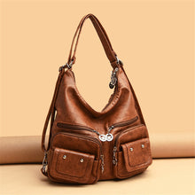 Load image into Gallery viewer, Large Backpack Multifunction Women Backpacks Leather School Bags For Teenage Girls Shoulder Bag Ladies Travel Backpack mochilas