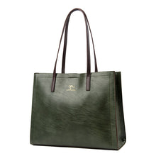 Load image into Gallery viewer, Vintage Large Capatity Tote Shoulder Bags Fashion Top-Handle Bags High Quality Pu Leather Bags Casual Letter Design Handbag