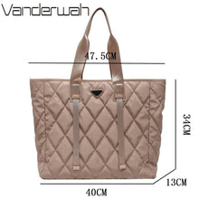 Load image into Gallery viewer, High Quality Nylon Handbags and Purses Large Capacity Shopper Tote Bag Brand Luxury Design New Lady Shoulder Class Commute Bags