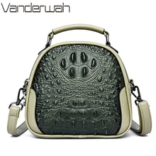 Load image into Gallery viewer, Brand Crocodile Leather Crossbody Bags for Women 2022 Female Shoulder Messenger Sac Luxury Designer Ladies Handbags and Purses