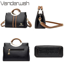Load image into Gallery viewer, Luxury Designer Crossbody Bag for Women 2022 Brand 3 Layers Handbag Purse Female Genuine High Quality Leather Shoulder Totes Sac