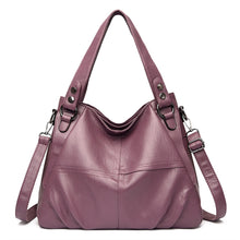 Load image into Gallery viewer, High-end Leather Top-handle Bag Casual Tote Large Capacity Woman Bags Luxury Designer Handbag Purses Brand Shoulder Sac A Main