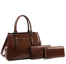 Load image into Gallery viewer, Quality Split Leather Top Handle Bag Female Shoulder Crossbody Shopper Hand Bag Luxury Handbags Women Bags Designer Sac A Main