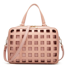 Load image into Gallery viewer, Diinovivo Fashion Women Composite Bags Hollow Out Designer Handbag 2PCS Set Female Bag Solid PU Shoulder Crossbody Bag WHDV2242