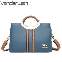 Load image into Gallery viewer, Luxury Designer Crossbody Bag for Women 2022 Brand 3 Layers Handbag Purse Female Genuine High Quality Leather Shoulder Totes Sac