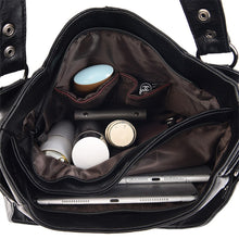 Load image into Gallery viewer, High-end Leather Top-handle Bag Casual Tote Large Capacity Woman Bags Luxury Designer Handbag Purses Brand Shoulder Sac A Main