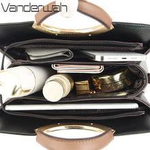 Load image into Gallery viewer, Luxury Designer Crossbody Bag for Women 2022 Brand 3 Layers Handbag Purse Female Genuine High Quality Leather Shoulder Totes Sac