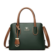 Load image into Gallery viewer, 2 Layers Quality Leather Luxury Handbags Women Bags Designer Crossbody Bags for Women 2021 Large Capacity Tote Bag Sac A Main