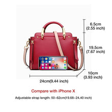 Load image into Gallery viewer, FOXER Handbag Women Purse Female Split Leather Crossbody Shoulder Bags Large Capacity Handbags Stylish Messenger Bags Chic Totes