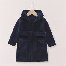 Load image into Gallery viewer, Cute Baby Boys Girls Flannel Cartoon Kids Dressing Gown Winter Casual Warm Long Sleeve Sleepwear Pajama Bathrobe for Children