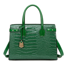 Load image into Gallery viewer, Pantent Leather Women Messenger Bags Crocodile Female Crossbody Shoulder Hand bags For Women 2022 High Quality Ladies Handbags