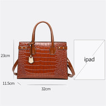 Load image into Gallery viewer, Pantent Leather Women Messenger Bags Crocodile Female Crossbody Shoulder Hand bags For Women 2022 High Quality Ladies Handbags
