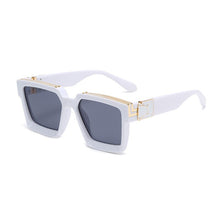 Load image into Gallery viewer, SHAUNA Retro Square Sunglasses Women Brand Designer Summer Styles Candy Colors Fashion Silver Mirror Shades Men UV400