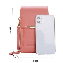 Load image into Gallery viewer, 3 Style Women Bags Soft Leather Wallets Touch Screen Cell Phone Purse Crossbody Shoulder Strap Handbag for Lady