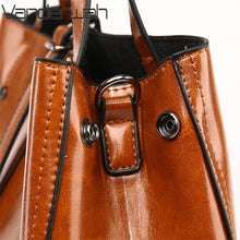 Load image into Gallery viewer, Vintage Leather Handbags and Purses for Women 2022 Trendy High Quality Female Designer Shoulder Crossbody Bag Retro Casual Totes