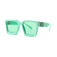 Load image into Gallery viewer, SHAUNA Retro Square Sunglasses Women Brand Designer Summer Styles Candy Colors Fashion Silver Mirror Shades Men UV400