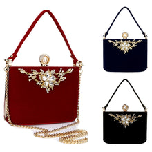 Load image into Gallery viewer, YYW Crystal Clutches Bag Party purse Women Evening Bags Handbag crossbody messenger bags wedding Purse Fashion Designer Chain