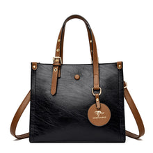 Load image into Gallery viewer, 3 Layers Casual Tote Vintage Ladies Tote Hand Bag Leather Luxury Handbags Women Designer Bags for Women 2022 Sac A Main Femme